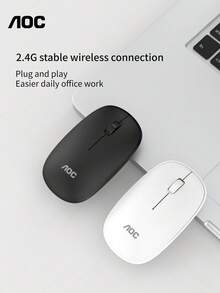 AOC 2.4GHz Wireless Office Mouse, Portable Ergonomic USB Wireless Computer Mouse - View 2
