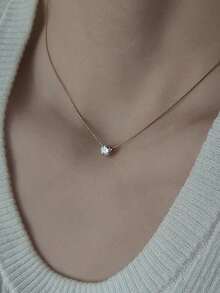 Nooxian Minimalist Chain Necklace - Yellow Gold 4 - View 9