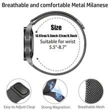 Reloj 5 Adecuado para correa de reloj de estilo milanés; Reloj 5 Lite Adecuado para correa de reloj de metal de un solo bucle sin bloqueo; Accesorios de actualización de reloj de uso diario magnético - 22mm - Ver 5
