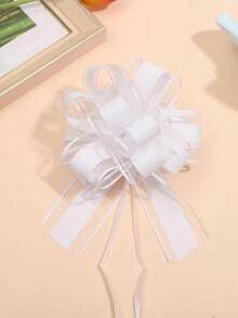 1/4/5er Pack Ziehschleifen-Set 6 Zoll Kordelzug Pompon-Schleife 7 Farben Rot Blau Lila Grün Rosa Gold Weiß Einfach zu ziehende Schleife Geschenkverpackung Akzent Blumenarrangement Partydekoration Heimdekoration - Mehrfarbig - Übersicht 21