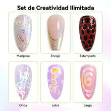 Kit Gel Poking Para Uñas Acrílicas Base Gel Poke CHERIMOYA - Multicolor - Ver 3