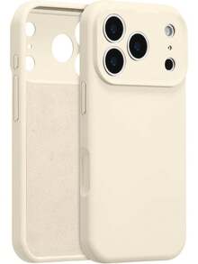 Ốp lưng điện thoại TPU silicon lỏng siêu mềm, bảo vệ toàn thân khỏi trầy xước, phù hợp với tất cả các dòng máy Apple, ốp lưng màu trắng cổ điển chống rơi, chống trượt và chống trầy xước | Được thiết kế đặc biệt tương thích với Apple 17 Pro Max | Tương thích với các dòng máy Apple 17/16/15/14/13/12/11, S20-S25, Note 14/13/12, A56 5G - trắng - Xem 9