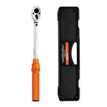 Click Torque Wrench Set, 3/8 Inch Drive, 5-60 N.M / 3.7-44.3 Lbf.Ft, Dual-Direction, 72-Tooth, ±3% High Precision, With Sockets, Bits, Extension Bar, Spark Plug Sockets, Adapter, Orange - 3/8 Inch - View 8
