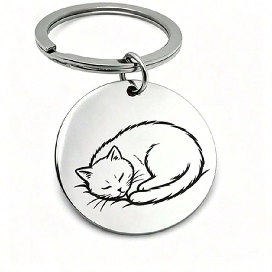 Mini Pet Pendant For Kittens And Puppies, Ultra-Light Stainless Steel Pet ID Tag, Compact Size Barely Noticeable, Fits Slim Collars, Adorable And Delicate Design, Accessory For Young Pets - Multicolor - View 1