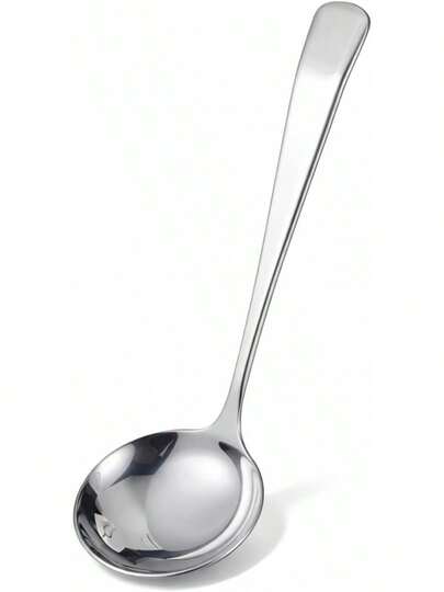 .8 Inch Silver Small Gravy Soup Ladle Premium 18/10 Stainless Steel Gravy Ladle Exquisite Gravy Ladle Sauce Ladel Spoon Serving Gravy Sauce Soup