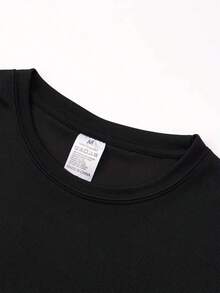 Camiseta de Secado Rápido para Actividades al Aire Libre - Negro - Ver 5
