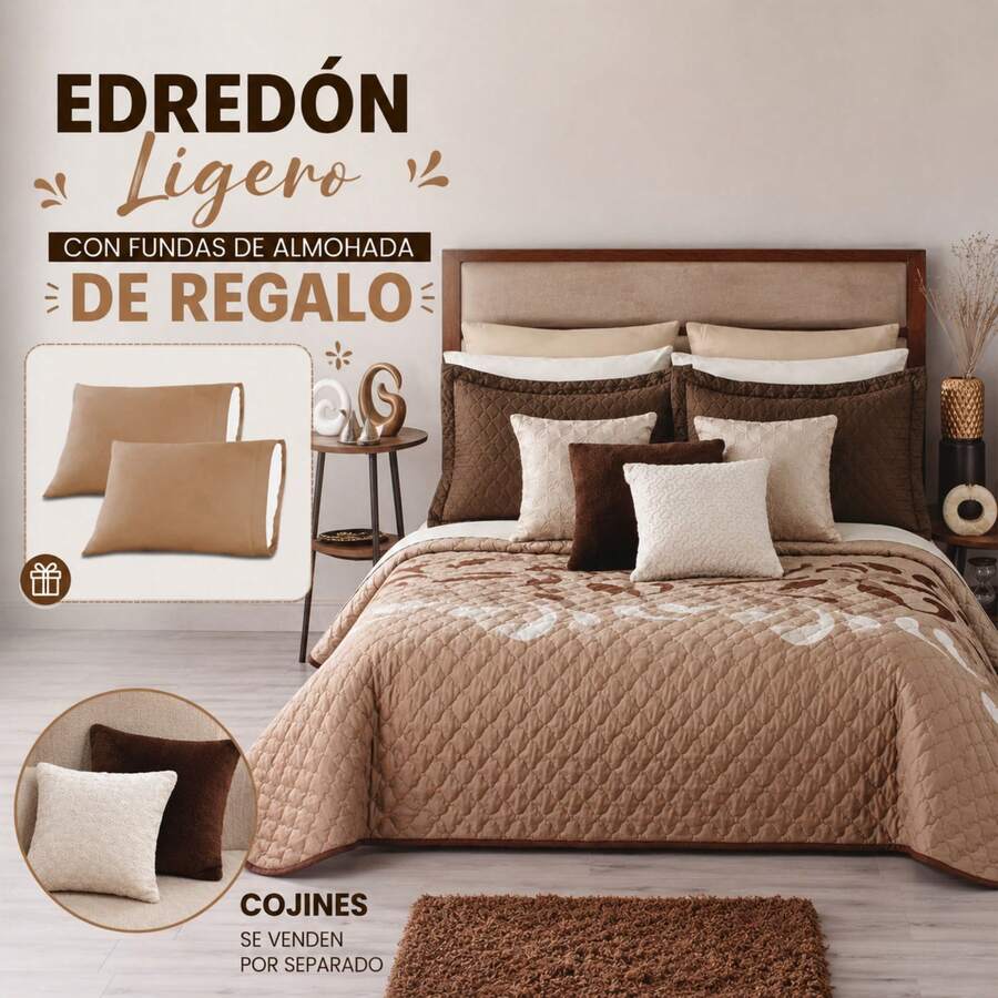 Neo Comforter Set With Pillowcases Included BEUTTY HOME - CHESTNUT - View 1