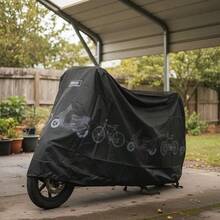 Capa Protetora Scooter Bicicleta Proteção Chuva Sol Uv - Preto - Visão 2