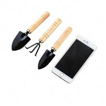 Set de 3/4/5 piezas de herramientas multifuncionales 2 en 1 para jardinería y playa | Kit de herramientas resistente | Conjunto de pala y rastrillo multiusos para plantar, cavar, recoger conchas y pasear por la playa - A - Ver 12