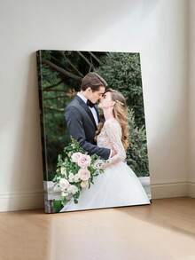 1pc Customized Photo Canvas Print, Large Size Personalized Poster, With DIY Frame (Assemble Yourself) Or Canvas Only, Mother's Day Gift - Multicolor - View 7