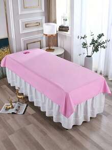 1 pieza Sábana de masaje de spa impermeable y resistente al aceite - Lavable a máquina, de poliéster, adecuada para salones de belleza (Nota: El material es impermeable y relativamente rígido) - Multicolor - Ver 4