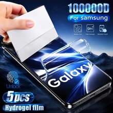 5片裝高清晰水凝膜螢幕保護貼,適用於Galaxy S26 S25 S24 S23 Ultra Plus S21 S20 FE S22+S20+ S23+ Note 20 Ultra 20,易於安裝,防刮,全覆蓋,柔軟水凝膜 - 無色 - 查看 19
