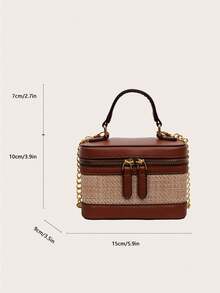 New Minimalist Hand-Held Box Bag, Shoulder & Crossbody Bag - Multicolor - View 3