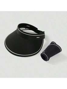 1 chiếc mũ rộng vành chống tia UV UPF50+ mùa hè dành cho nữ, thích hợp đi xe đạp, có phần chóp rỗng, che nắng và bảo vệ mặt. - Đầu trống - Xem 14