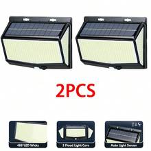 1/2pcs 100/468pcs LED Solar Outdoor Lights, Automatic Sensor Charging, Garden Home Camping Emergency Lighting - Solar Wall Lamp - View 13
