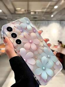 1 Piece Soft Phone Case With Fashionable Tulip Flower Design, Compatible With Huawei, Honor, Galaxy, 12T, 13T - 透明 4 - 查看 6