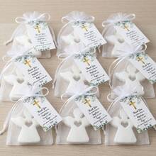 30pcs Baby Baptism Party Favor Angel Set, Includes Bags And Tags, Commemorative Gift, Baptism Guest Favor, Baby Gender Reveal, Birthday, Holiday Decoration - White - View 4