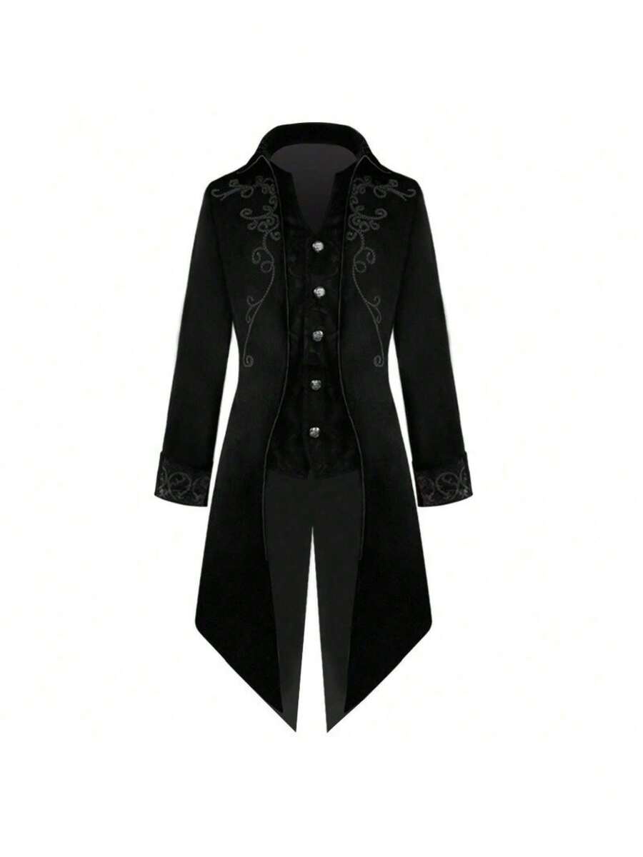 Cosplay Clothing - Black Court Tailcoat - View 1