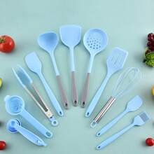 16pcs Silicone Kitchenware Set, Non-Stick Cookware, Heat Resistant, Easy To Clean, Cooking & Baking Utensils, Measuring Cup & Spoon, Spatula - Multicolor - View 7