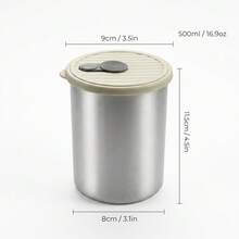 304 Stainless Steel Food Container, Stackable Refrigerator Sealed Fresh-Keeping Box, Fruit And Vegetable Meat Storage Box With Lid, Large Capacity Food Preservation Box, Suitable For Kitchen Food Storage And Organization - Multicolor - View 18