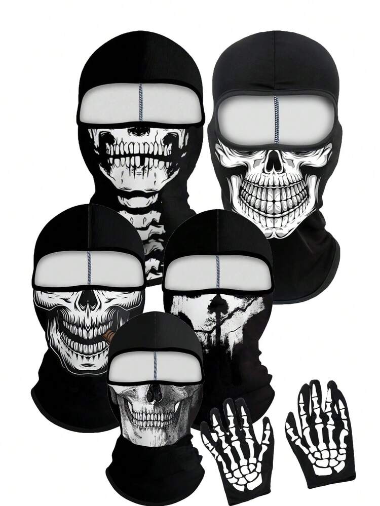 1/2 chiếc Mặt nạ trùm đầu in hình Balaclava Unisex, thoáng khí cho các môn thể thao ngoài trời, thích hợp cho các chuyến đi chơi hàng ngày, đi bộ đường dài, câu cá, đi làm - phong cách A - Xem 23