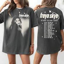 Freya Skye Stars Align Tour 2026 T-Shirt - 黑色 - 查看 1