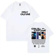Nouvelle collection été 2026 : T-shirt merch de l'album Rapper Cruz Cafune, vêtements Harajuku Hip Hop, t-shirts à manches courtes pour hommes et femmes, mode décontractée, t-shirts en coton, tops pour femmes, magliette particolari, streetwear donna, y2k - Noir - Voir 9