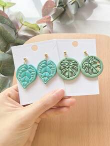 Botanical Leaf Cutting Mold Earring Making Tool, DIY Handmade Jewelry Miniature Cutter, Ceramic Mold, Minimalist Embossing Tool, High Precision Polymer Clay Or Modeling Clay Mold - Botanical Leaf - View 9