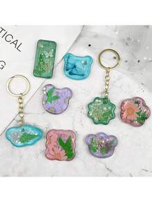 16pcs Assorted Geometric Pendant Silicone Molds With Hanging Holes, Jewelry UV Resin Molds, Epoxy Resin Necklace Keychain Molds, Versatile Pendant Molds For Girls, Creative Mother's Day Gift - A - View 4