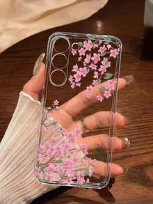 1 Piece Soft Phone Case With White Lily Flower And Butterfly, Compatible With Huawei Honor, , Galaxy A04e/12/A13/A14/A34/A50/A52/A53/A54/S21/S22/S23/S24/S25/S25Ultra, 6A/7A/8A, 12T/13T, International Version, Not Domestic Version, Spring Gift - 透明 4 - 查看 8