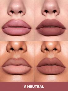 SHEGLAM [2 Pcs] So Lippy 唇線筆組合 品牌美妝化妝品 適合女士與女孩 - 但首先,咖啡+中性 - 查看 4