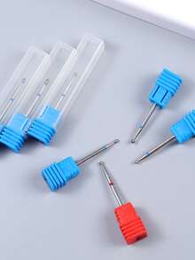 1pc Diamond Nail Drill Bits 3/32" Shank Cuticle Clean Bits Fine Medium Grit For Dead Skin Removing Manicure Pedicure Prep Nail Tool For Electric Nail Drill Machine - Multicolor - View 3
