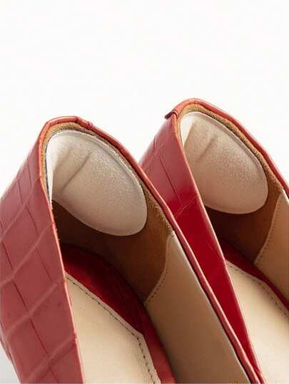 2pcs Classic Comfortable Sweat-Absorbing Soft Heel Grips, Anti-Friction Anti-Slip Heel Pads, Suitable For High Heels, Shoes, Sandals, Sneakers