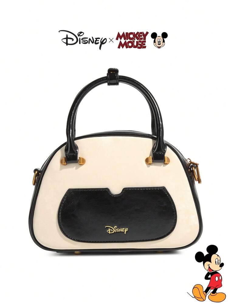 Disney Official Authentic Vintage Mickey Mouse Fashion Women's Bowling Bag, Suitable For Daily Commute, Shopping, Birthday Gift - Multicolor - View 4
