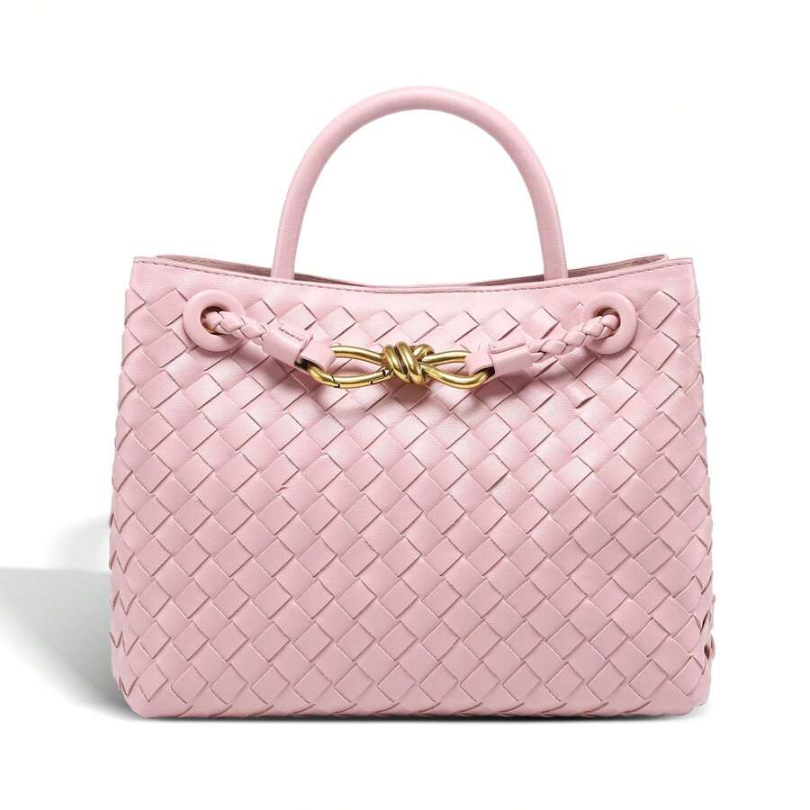 BV Bottega Bang Bang Bolso de mujer tejido a mano de cuero genuino de bolso de Andiamo Clutch Campana Bolso de mujer BV Bottega Bang Bang de cuero genuino hecho a mano,, al por mayor desde 1 pieza en Guangzhou, bolso tejido a mano con lazo, asa de metal, bolso de hombro y bandolera, nuevo modelo 2026. - Gris hierro - Ver 1