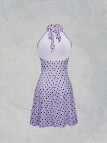 2026 Spring/Summer Fashion: Versatile Short Dress Elegant - Mauve Purple - View 7