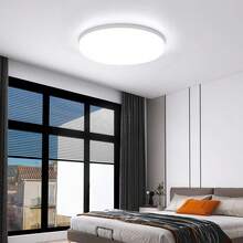 CANMEIJIA Lampu Plafon LED 85V-265V, Cahaya Putih Dingin Bulat, Lampu Panel Tersembunyi Bingkai Putih, Gaya Modern, Bebas Kedip, Kecerahan Tinggi, Desain Tipis, Cocok Untuk Dinding/Lorong/Kamar/Koridor/Langit-langit/Dapur/Ruang Tamu/Kamar Mandi/Kamar Tidur/Ruang Belajar, Lampu Plafon Dalam Ruangan, Pilih Ukuran Berdasarkan Skenario Penggunaan - Putih - View 3