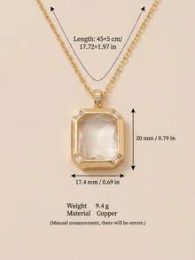1pc Fashion New Simple Transparent Love Box Opening And Closing Free DIY Necklace Simple Light Luxury Versatile Clavicle Chain, Plated With 18K Gold, Necklace Box Set Jewelry, Talisman Pendant, Waterproof, Sweatproof, Not Easy To Oxidize, Showcasing Female Charm, Women's Jewelry - Multicolor - View 12