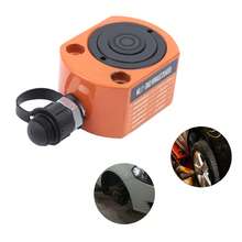 YUNRUX 20T 41cc 1.02" Multi-Stage Hydraulic Cylinder Low Profile Flat Lifter FRY-20 - Orange - View 7