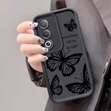 Shockproof Phone Case With Inspirational Butterfly Graphic, Compatible With IPhone, Honor - 5 - 查看 3