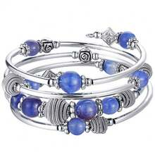 Women Charm Bracelet - Navy Blue - View 2