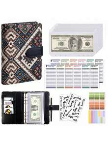 A5 Sticker Collection Organizer Binder Set, Large Capacity PU Leather Transparent Sticker Storage Album With Zipper, Double-Sided Storage, Suitable For Journals, Scrapbooks, Planners, Etc. - Multicolor - View 16