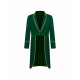 Vintage Gold-trimmed Swallowtail Coat In Green