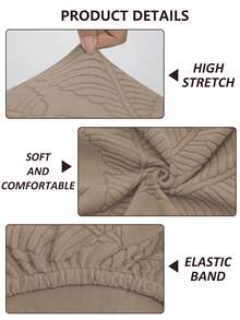 Capa de almofada para sofá de exterior em seda de leite de cor sólida de alta densidade (1 unidade), capa de almofada removível semi-fechada de alta elasticidade, adequada para sofá de pátio, terraço e jardim. - Camelo - Ver 2