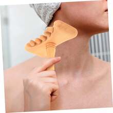 1個天然木製刮痧板，便攜式身體與頭皮按摩工具，用於肌肉放鬆，輕巧且易於使用 - 原木色 - 查看 10