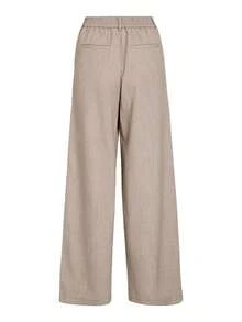 SUNSTORY Women's Autumn Khaki High-Waist Straight Wide Leg Dress Pants, Vintage Formal Style, Suitable For Party, Wedding, Social, Graduation Ceremony - Khaki - View 7
