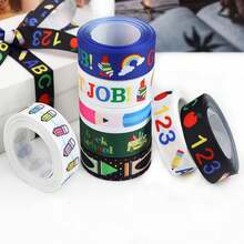 8 Rolls Back To School Grosgrain Ribbon 0.98 Inch Welcome School Ribbons School Bus Pencil Apple ABC Pattern Fabric Decorative Craft Ribbon For DIY Crafts Teacher Appreciation Gifts Wrapping, Room Decor, 40 Yards - Back to School Theme - View 4