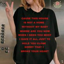 After Hours T-Shirt With Text On The Back: The Weekend - 黑色 - 查看 1