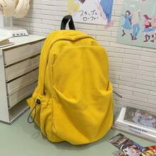 Bolso de mano moderno y versátil para mujer, estilo casual elegante con un toque de alta gama, bolso de hombro estiloso ideal para ir de compras, mochila casual plisada estilo coreano para mujer, nueva mochila de estudiante para el verano de 2026, de pana vintage. - Verde - Ver 11