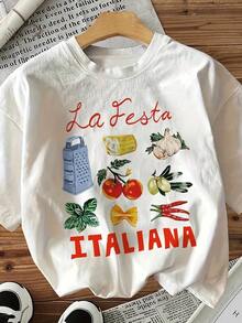 Camiseta de mujer para primavera y verano - Blanco - Ver 2